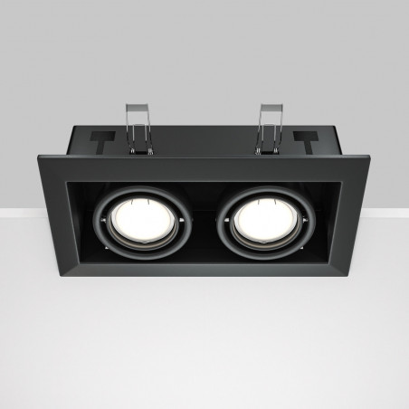 Lampa spot Maytoni Metal Modern II - Czarna, GU10 | Sklep z lampami