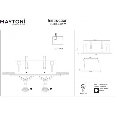 Lampa spot Maytoni Metal Modern II - Nowoczesny design