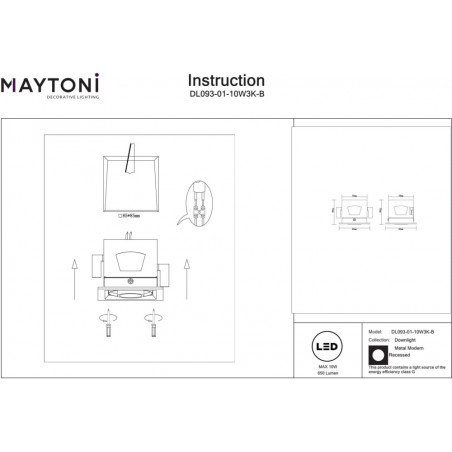 Lampa spot LED Maytoni: Nowoczesny design, ciepłe światło