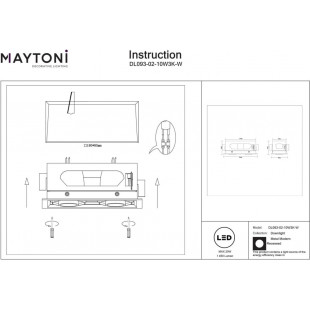 Lampa spot LED Maytoni Modern II - Nowoczesny design | Sklep z oświetleniem