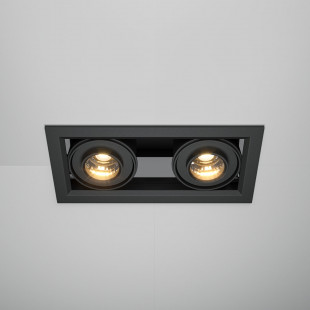 Lampa spot podtynkowa Maytoni Metal Modern II LED - Czarna