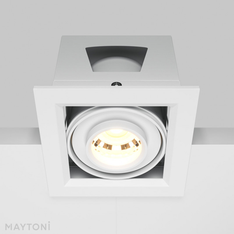 Lampa spot LED biała Maytoni - nowoczesny design | Sklep z oświetleniem