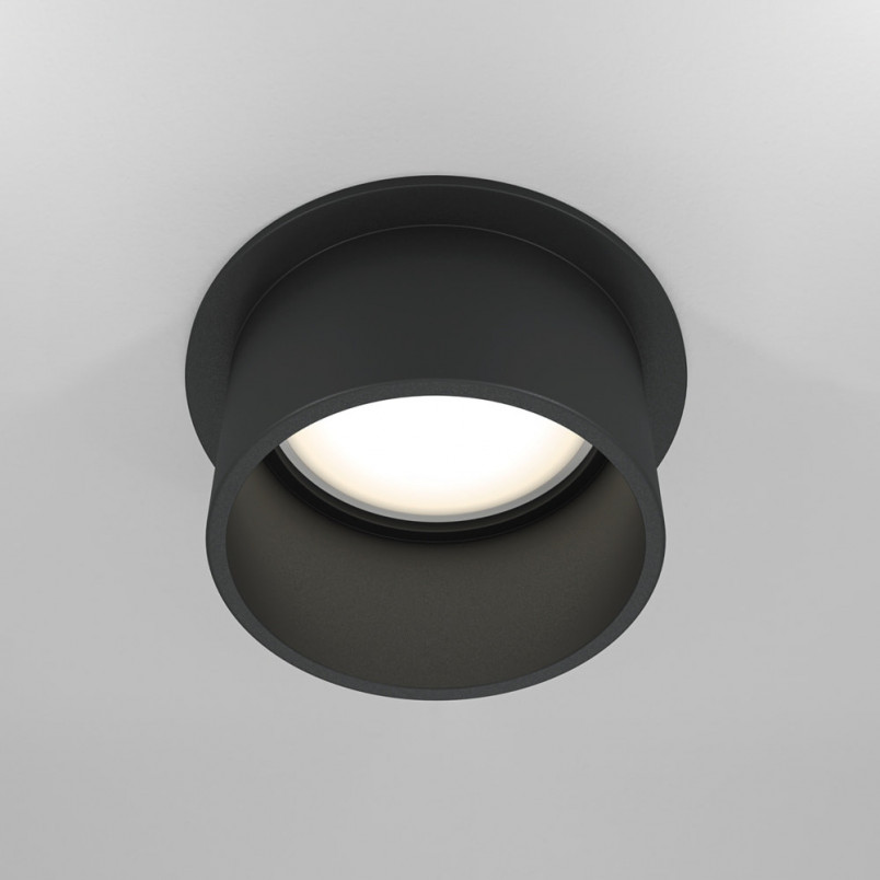 Lampa podtynkowa Reif II Maytoni - czarna, GU10 - Sklep z oświetleniem