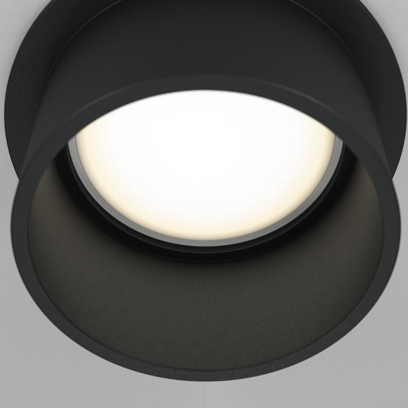 Lampa podtynkowa Reif II Maytoni - czarna, GU10 - Sklep z oświetleniem