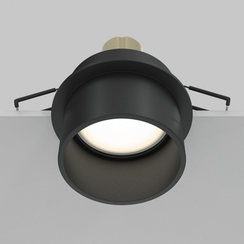 Lampa podtynkowa Reif II Maytoni - czarna, GU10 - Sklep z oświetleniem