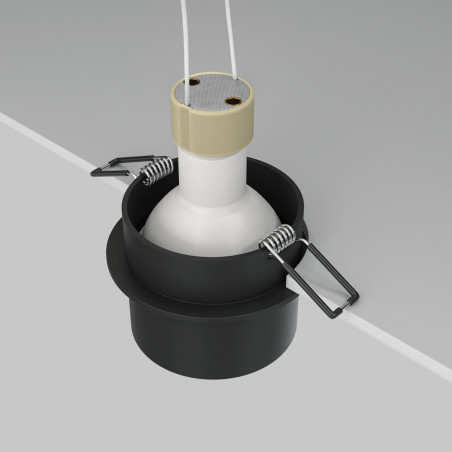 Lampa podtynkowa Reif II Maytoni - czarna, GU10 - Sklep z oświetleniem