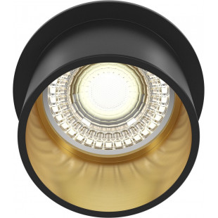 Lampa podtynkowa Maytoni Reif II - czarno-złota, GU10 | Światło