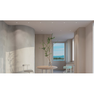 Lampa podtynkowa Reif II Maytoni - nowoczesny design, biały kolor