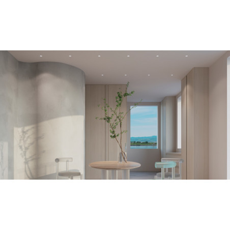 Lampa podtynkowa Reif II Maytoni - nowoczesny design, biały kolor