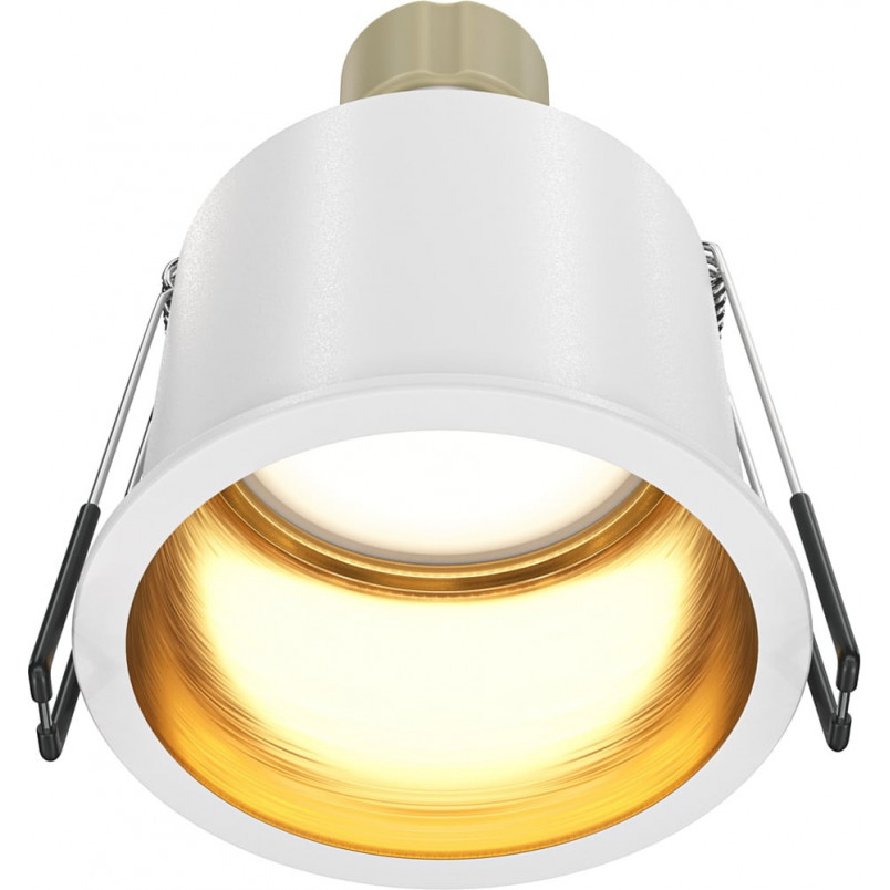 Lampa podtynkowa Reif Maytoni | Biało-złota, GU10 - Sklep z lampami