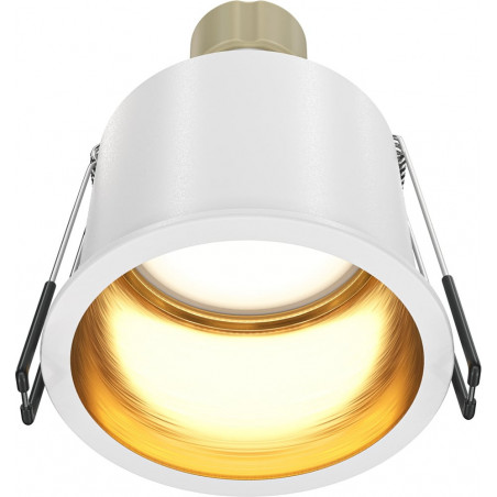 Lampa podtynkowa Reif Maytoni | Biało-złota, GU10 - Sklep z lampami