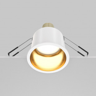 Lampa podtynkowa Reif Maytoni | Biało-złota, GU10 - Sklep z lampami
