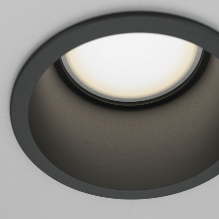 Lampa podtynkowa Reif Maytoni | Spot GU10, czarna - Kup teraz!
