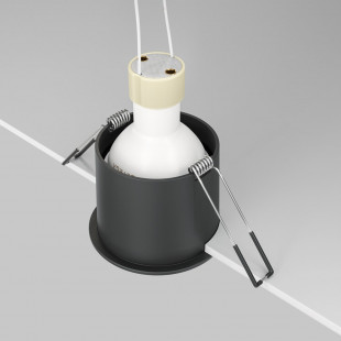 Lampa podtynkowa Reif Maytoni | Spot GU10, czarna - Kup teraz!