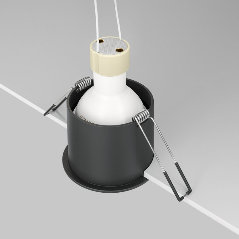 Lampa podtynkowa Reif Maytoni | Spot GU10, czarna - Kup teraz!