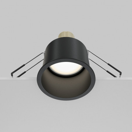 Lampa podtynkowa Reif Maytoni | Spot GU10, czarna - Kup teraz!