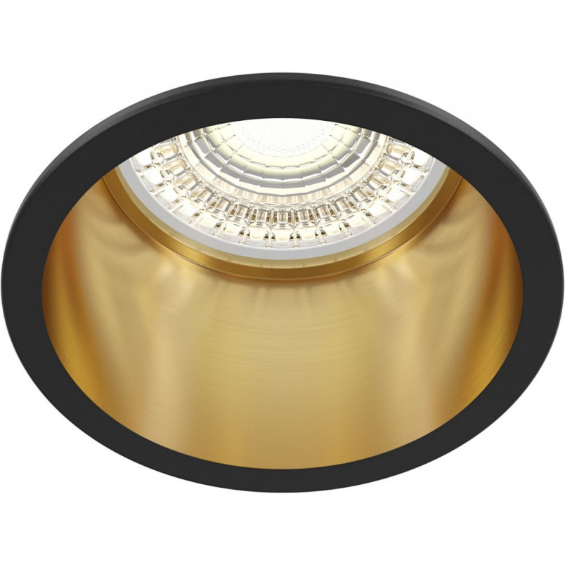 Lampa podtynkowa Reif Maytoni | Spot GU10 czarno-złoty - Sklep z lampami