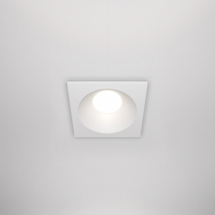 Lampa podtynkowa Zoom GU10 biała Maytoni | Downlight do łazienki