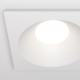 Lampa podtynkowa Zoom GU10 biała Maytoni | Downlight do łazienki