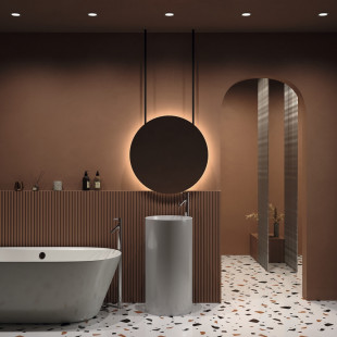 Lampa podtynkowa Zoom GU10 biała Maytoni | Downlight do łazienki