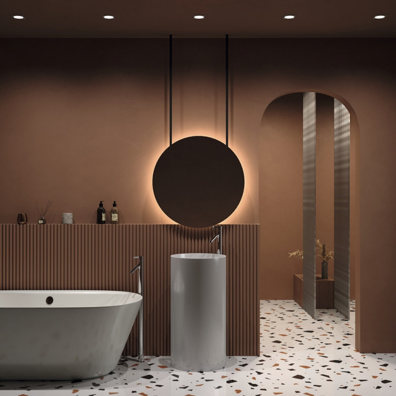 Lampa podtynkowa Zoom GU10 biała Maytoni | Downlight do łazienki
