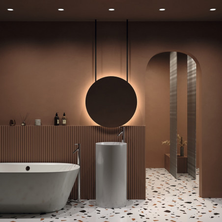 Lampa podtynkowa Zoom GU10 biała Maytoni | Downlight do łazienki