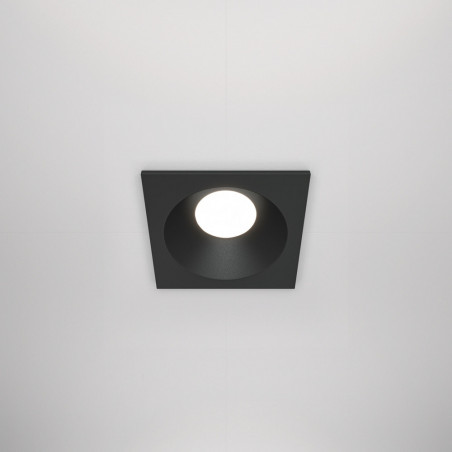 Lampa podtynkowa Zoom GU10 czarna Maytoni | Downlight IP65