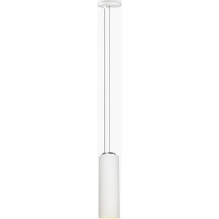 Lampa wisząca tuba Adara 8cm biała Lumatix | Loftowa