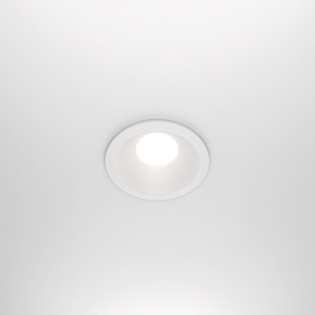 Lampa podtynkowa Zoom GU10 biała Maytoni | Downlight do łazienki IP65
