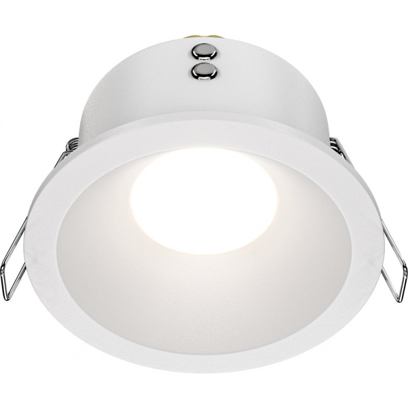 Lampa podtynkowa Zoom GU10 biała Maytoni | Downlight do łazienki IP65
