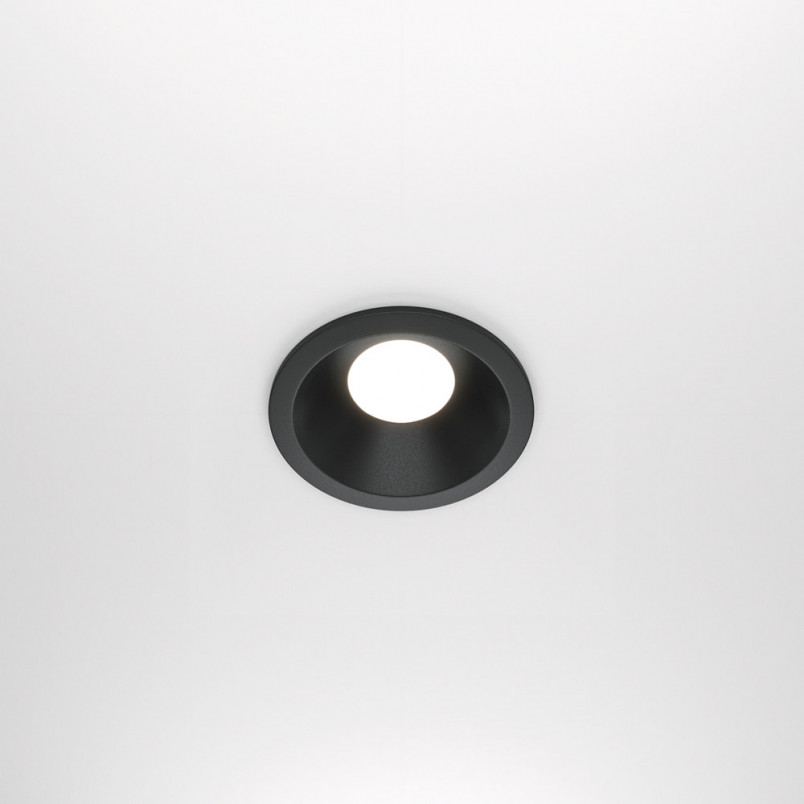 Lampa podtynkowa Maytoni Zoom GU10 | Czarna, IP65 - Sklep z oświetleniem