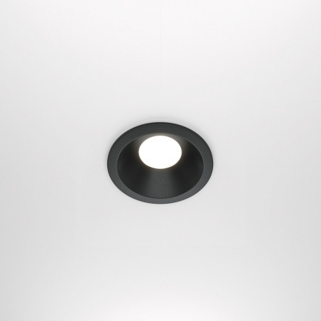 Lampa podtynkowa Maytoni Zoom GU10 | Czarna, IP65 - Sklep z oświetleniem