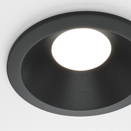 Lampa podtynkowa Maytoni Zoom GU10 | Czarna, IP65 - Sklep z oświetleniem