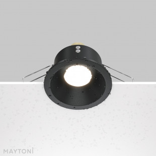 Lampa podtynkowa Maytoni Zoom GU10 | Czarna, IP65 - Sklep z oświetleniem