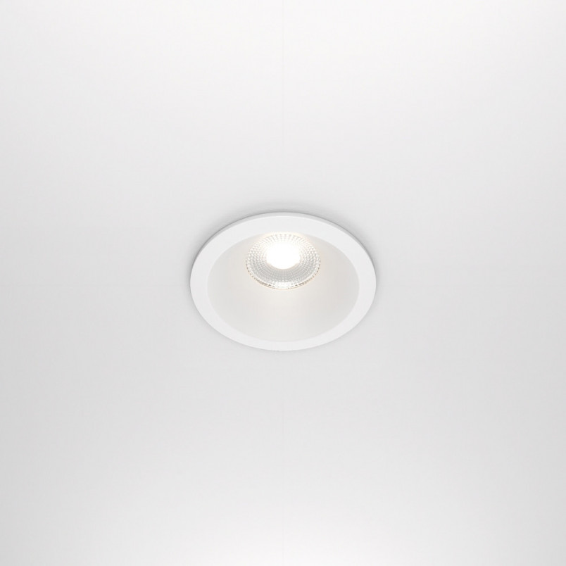 Lampa spot LED biała Maytoni Zoom | Downlight do łazni