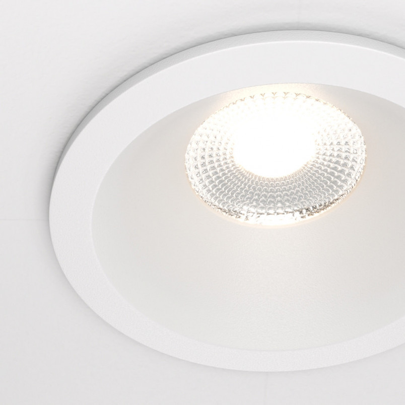 Lampa spot LED biała Maytoni Zoom | Downlight do łazni