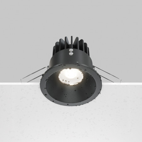Lampa spot podtynkowa Zoom LED 4000K | Maytoni - 8,5cm, Czarna