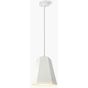 Lampa wisząca Alhena biała Lumatix | Loftowa lampa gipsowa