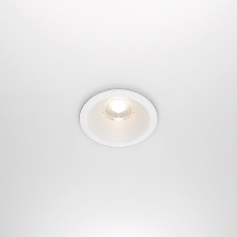 Lampa spot LED Zoom biała Maytoni | Downlight do łazienki IP65