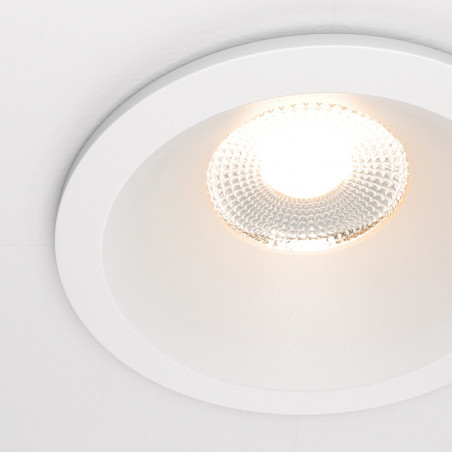Lampa spot LED Zoom biała Maytoni | Downlight do łazienki IP65