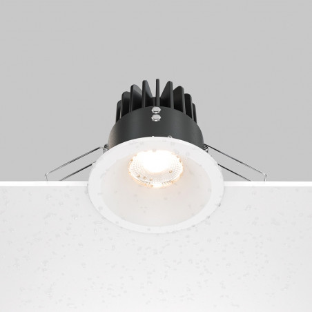 Lampa spot LED Zoom biała Maytoni | Downlight do łazienki IP65