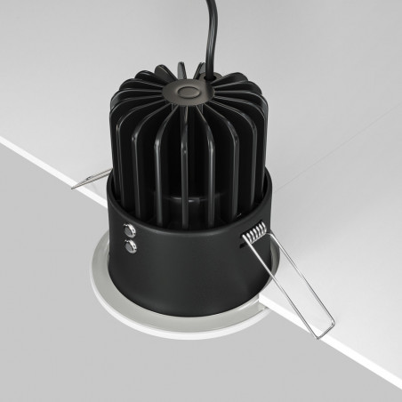 Lampa spot LED Zoom biała Maytoni | Downlight do łazienki IP65