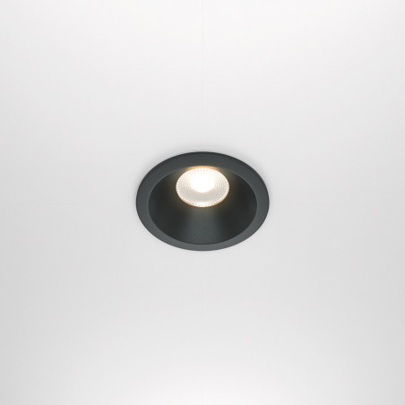 Lampa spot LED Maytoni Zoom - czarna, do łazni, ściemnialna
