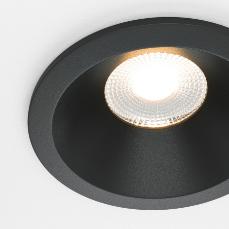 Lampa spot LED Maytoni Zoom - czarna, do łazni, ściemnialna