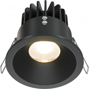 Lampa spot LED Maytoni Zoom - czarna, do łazni, ściemnialna