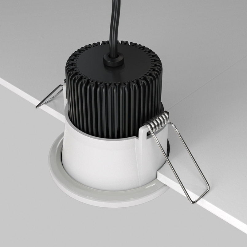 Lampa spot podtynkowa LED Zoom biała Maytoni | 6cm, IP65