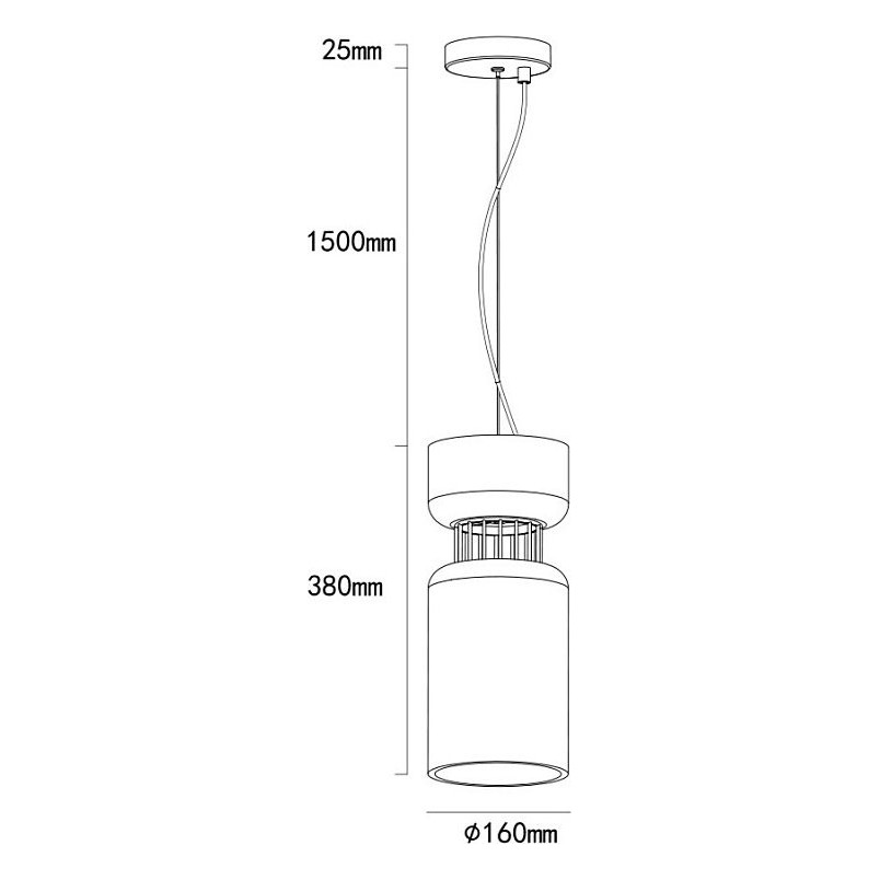 Lampa Betonowa Wisząca Aludra 16cm Szara | Lumatix