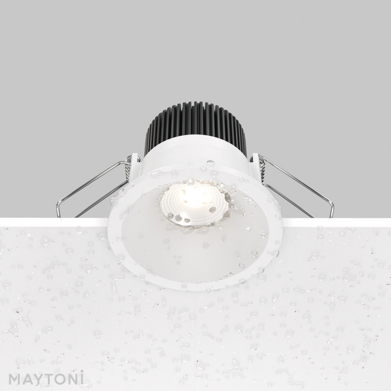 Lampa spot podtynkowa Zoom LED biała Maytoni | 6cm, IP65