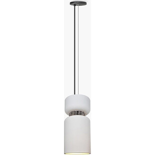 Lampa wisząca Aludra - biała tuba gipsowa Lumatix | Loft