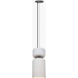 Lampa wisząca Aludra - biała tuba gipsowa Lumatix | Loft